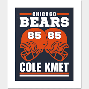 Chicago Bears Cole Kmet 85 American Football Retro Posters and Art